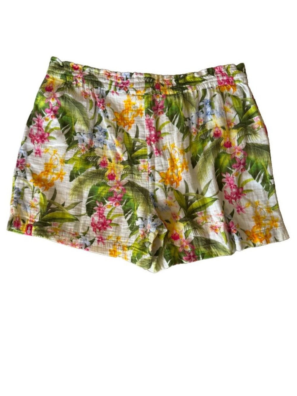 Tommy Bahama Women's XL Breezy Blooms Island Cotton Gauze Easy Shorts Floral - Picture 4 of 8